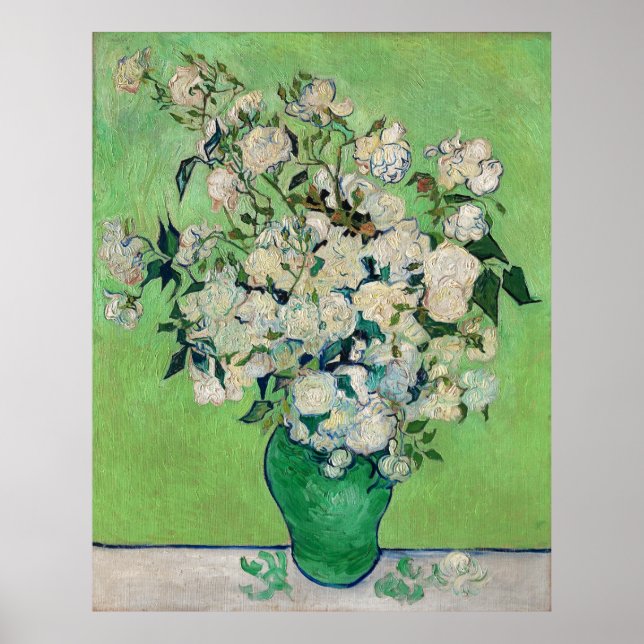 Poster Rosas, Vincent van Gogh (Frente)