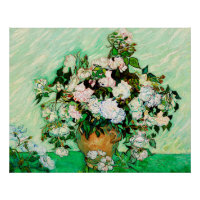 Rosas Vintage Vincent Van Gogh (1890)