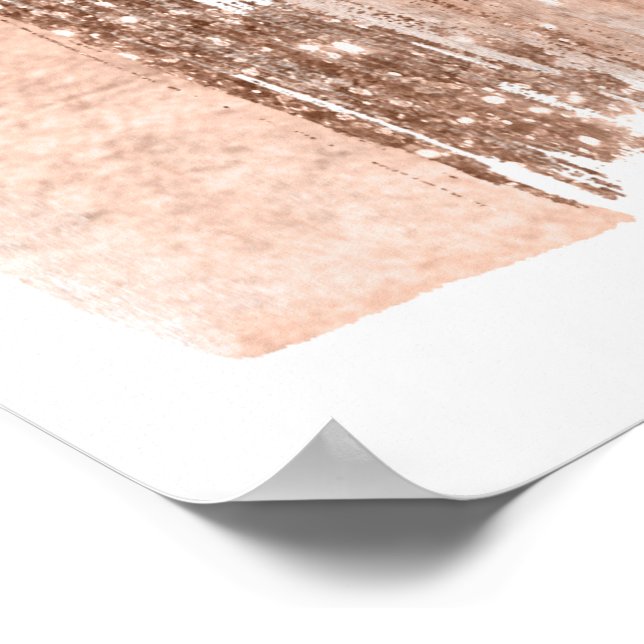 Pôster Rose gold Wall Art (Borda)