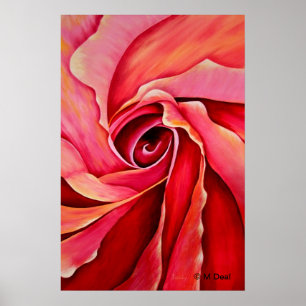 Poster Rosebud abstrato