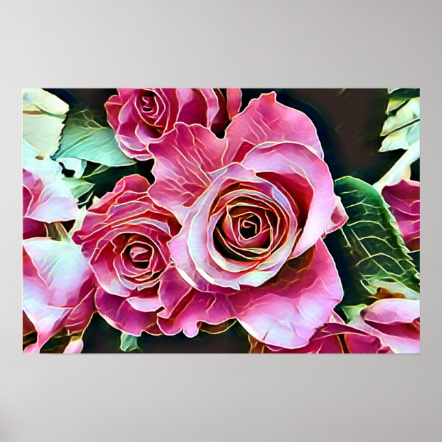 POSTER ROSES DE ROSA (Frente)