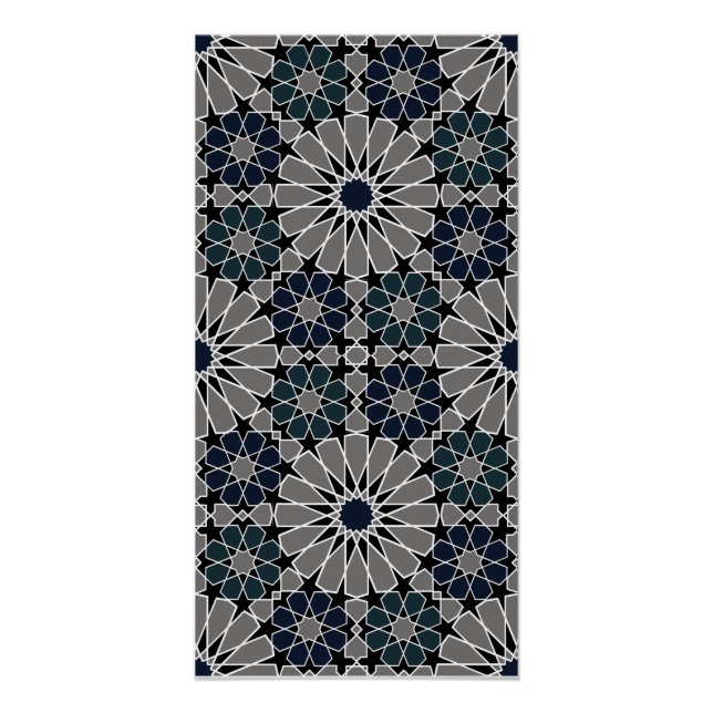 Pôster Rosettes 16s e 8s Estilo marroquino 1 (Frente)