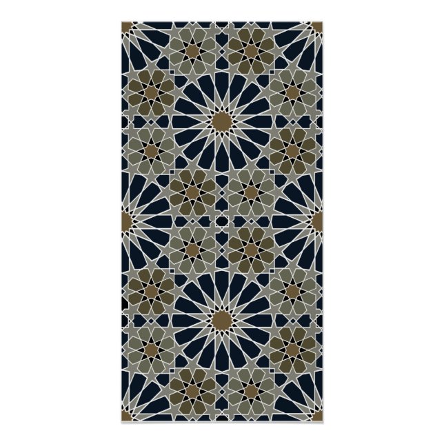 Pôster Rosettes do 16s e 8s Estilo do Marrocos 2 (Frente)