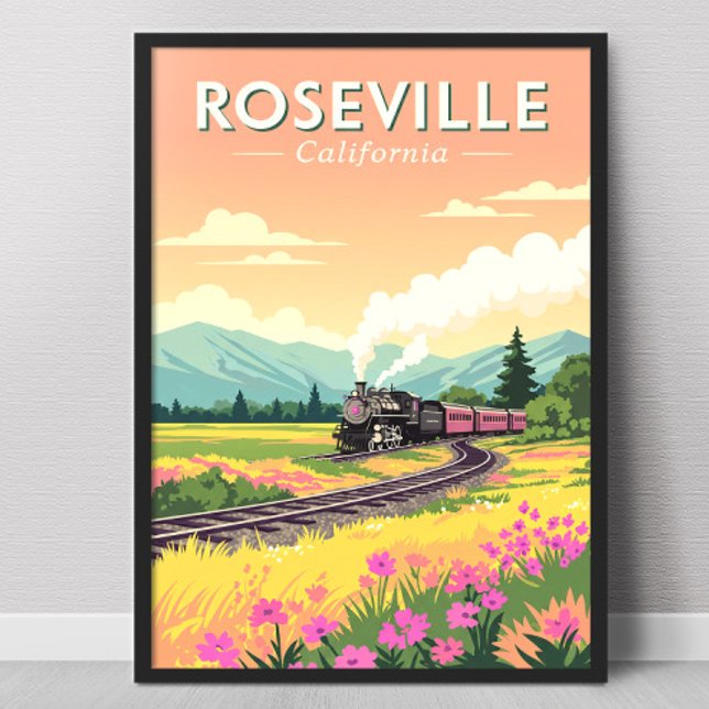 Poster Roseville Califórnia Antiga (Criador carregado)