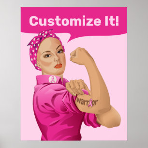 Poster Rosie, a Consciência do Cancer da Mama do Ribeirão