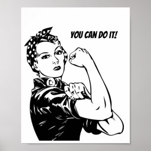 Poster Rosie Riveter, você pode fazer isso
