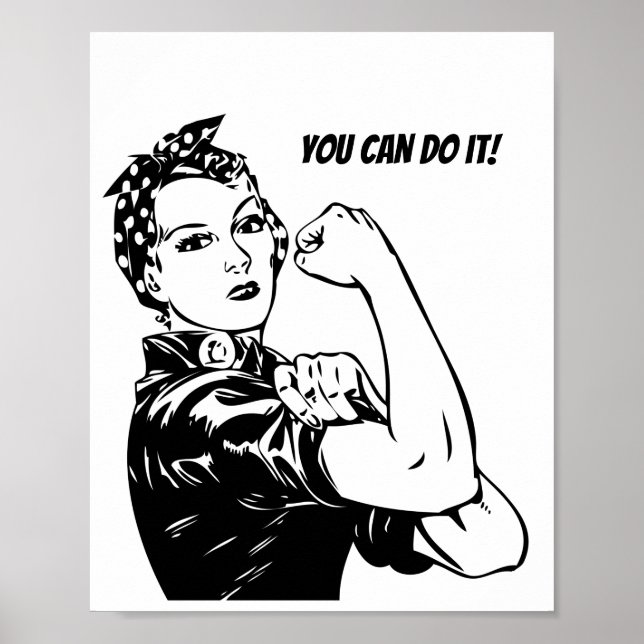 Poster Rosie Riveter, você pode fazer isso (Frente)
