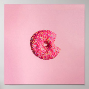Poster Rosquinha cor-de-rosa