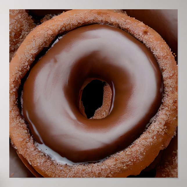 Poster Rosquinha de Fosco de chocolate (Frente)