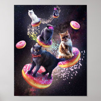 Poster Rosquinha de Gatos Galáxicos - Rosquinhas de Gatos