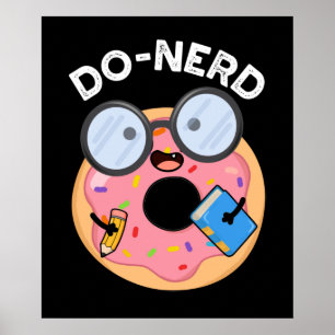 Poster Rosquinha Engraçado Do nerd Nerdy Nerdy Nerdy Nun