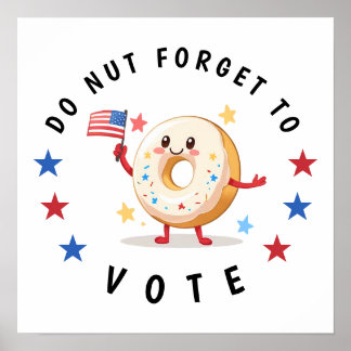 Poster Rosquinhas bonitas não se esqueçam de votar - Elei