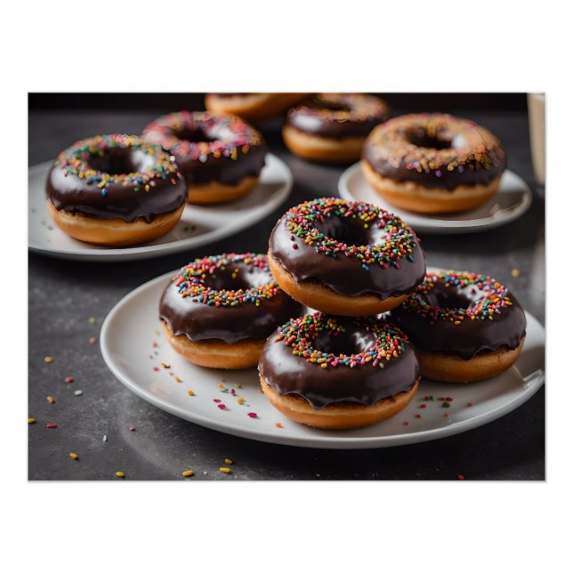 Pôster Rosquinhas de chocolate (Frente)