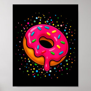 Poster Rosquinhas Engraçadas Amam Bolinhas Felizes Dot Da