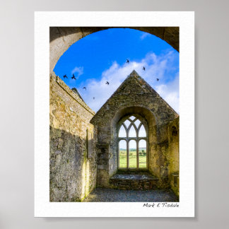Poster Ross Errilly Friary - Irlandeses Ruins - Mini