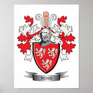 Poster Ross Family Crest Coat of Arms