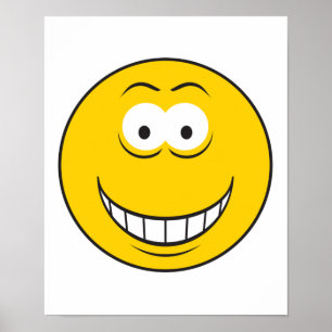 Poster Rosto Amarelo Gratificante