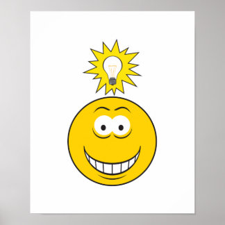 Poster Rosto de Ideia Brilhante