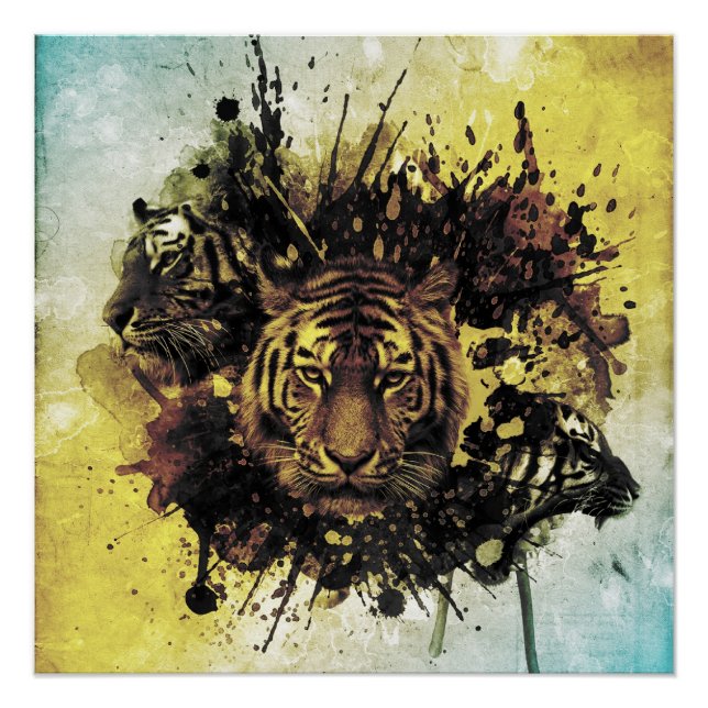 Pôster rosto de leão (Frente)