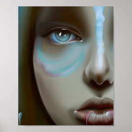 Poster Rosto de Mulher | Obra de Arte Gerada por IA