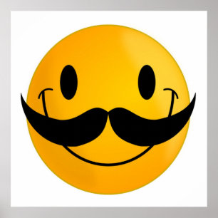 PÔSTER ROSTO DE MUSTACHE