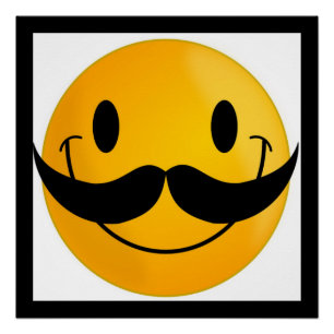 PÔSTER ROSTO DE MUSTACHE