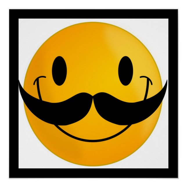 PÔSTER ROSTO DE MUSTACHE (Frente)