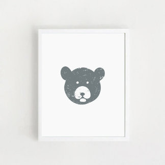 Poster Rosto de urso