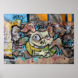 Poster Rosto estranho do porco