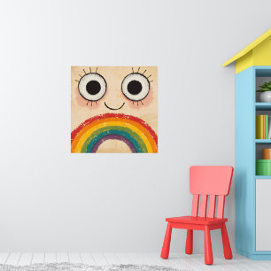 POSTER ROSTO FELIZ ARCO-ÍRIS