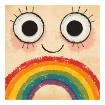 ROSTO FELIZ ARCO-ÍRIS