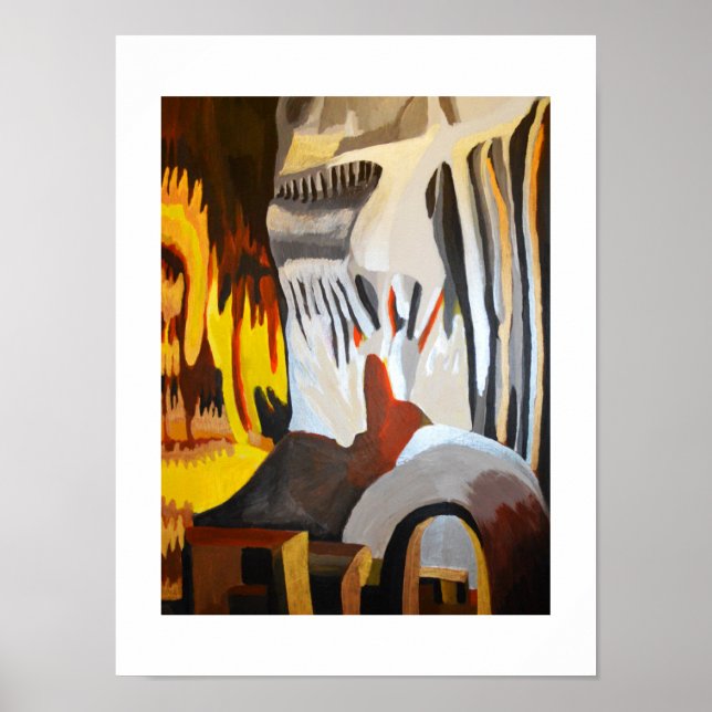 Pôster Rosto nas Rochas (Frente)