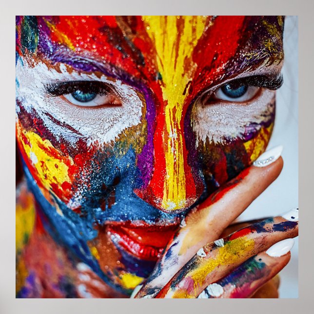 Poster Rosto Pintado (Frente)