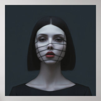 Poster Rostos em Moda