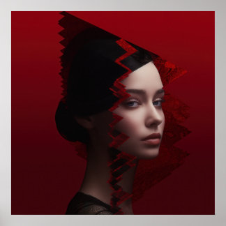 Poster Rostos em Moda