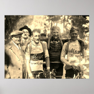 Poster Rostos Enlameados Tour de France 1928 Depois da Et