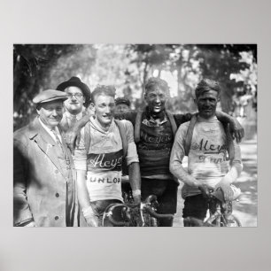 Poster Rostos Lamacentos Tour de France 1928 Depois da Et