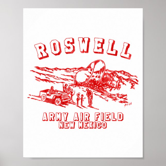 Poster Roswell Army Air Field New Mexico _1  (Frente)
