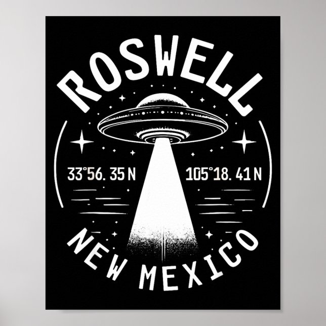 Poster Roswell New Mexico Alien Ufo Area 51  (Frente)