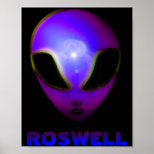Poster Roswell Novo México Alien