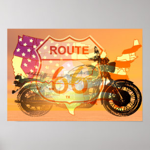 Poster Rota 66 do passeio