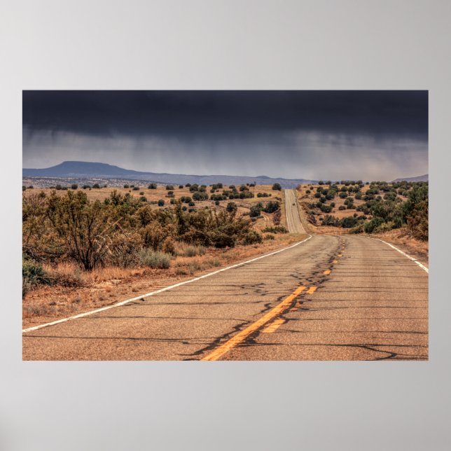 Poster Rota 66 no deserto (Frente)