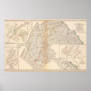 Pôster Rota, campanha de Gettysburg