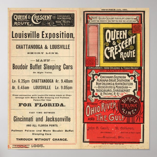 Pôster Rota Rainha e Crescente (Frente)