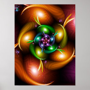 Poster Rotação Fractal de Outono