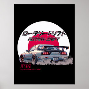 Poster Rotativa RX-7 - Legenda da Rua Japonesa