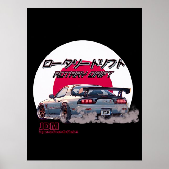 Poster Rotativa RX-7 - Legenda da Rua Japonesa (Frente)