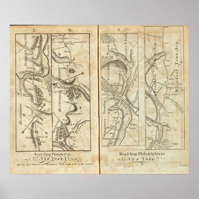 Pôster Roteiro 2 da Filadélfia para Nova Iorque (Frente)