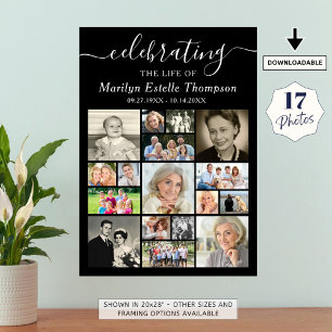 Poster Roteiro de Colagem de Fotos do Memorial 17 Celebra