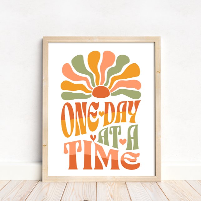 Poster Roteiro Groovy Um Dia De Cada Vez Suporte Sólido (Criador carregado)